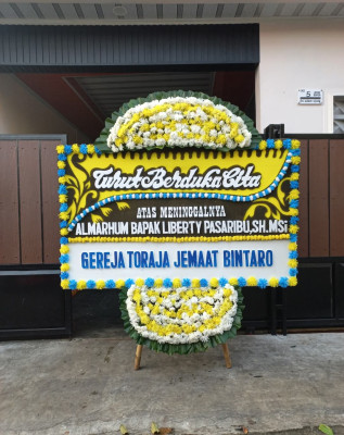 Papan Bunga Duka di Labuhanbatu Selatan